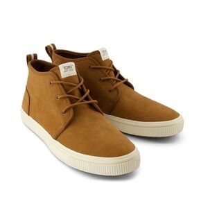 TOMS Men's Carlo Mid Chukka Sneaker Boots Tan Walnut
